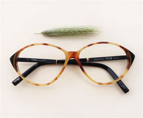 occhiali fendi by lozza montatura originale fv 61 col 43|FENDI By Lozza FV 48 Glasses Frame Eyewear vintage .